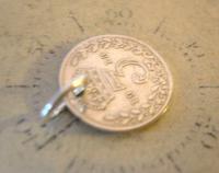 Antique Pocket Watch Chain Fob 1913 Lucky Silver Threepence Old 3d Coin Fob (4 of 6) Antique Pocket Watch Chain Fob 1913 Lucky Silver Threepence Old 3d Coin Fob (4 of 6)