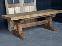 Superb Rustic Large Bleached Oak Farmhouse Table with Extensions (21 of 36) Superb Rustic Large Bleached Oak Farmhouse Table with Extensions (21 of 36)