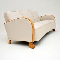 Swedish Art Deco Satin Birch Sofa (6 of 7) Swedish Art Deco Satin Birch Sofa (6 of 7)