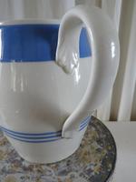 Ironstone China, Blue Banded Jug / Pitcher Early 20th Century (8 of 11) Ironstone China, Blue Banded Jug / Pitcher Early 20th Century (8 of 11)