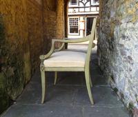 French Painted Regency Elbow Chair (3 of 9) French Painted Regency Elbow Chair (3 of 9)