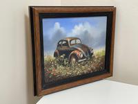 Oil Painting "Unloved Abandoned VW Beetle Car" Signed David Robert (25 of 27) Oil Painting "Unloved Abandoned VW Beetle Car" Signed David Robert (25 of 27)