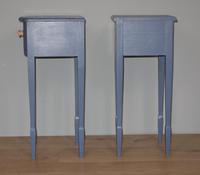 Pair of Small Blue Painted Bedside Tables (7 of 7) Pair of Small Blue Painted Bedside Tables (7 of 7)