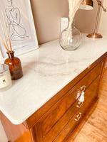 Flamed Mahogany Chest of Drawers / Sideboard / Commode with Marble (8 of 8) Flamed Mahogany Chest of Drawers / Sideboard / Commode with Marble (8 of 8)