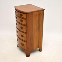 Antique Burr Walnut Slim Chest of Drawers (3 of 10) Antique Burr Walnut Slim Chest of Drawers (3 of 10)