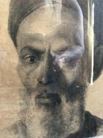Charcoal Painting Of Man In Turban, Signed And Framed (7 of 9) Charcoal Painting Of Man In Turban, Signed And Framed (7 of 9)