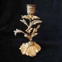 Ornate Antique Bronze & Ormolu Candlestick (3 of 6) Ornate Antique Bronze & Ormolu Candlestick (3 of 6)