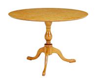 Swedish Mid Century Circular Birch Occasional Table (1 of 6)