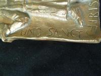 Mid Century Bronze Plaque - Saint Chrispin & Chrispinian- European School (4 of 6) Mid Century Bronze Plaque - Saint Chrispin & Chrispinian- European School (4 of 6)