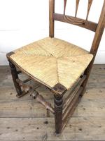 Antique Ash & Elm Rocking Chair with Rush Seat (12 of 12) Antique Ash & Elm Rocking Chair with Rush Seat (12 of 12)