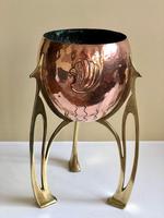 Jugendstil WMF Copper & Brass Jardiniere Planter, Art Nouveau (9 of 11) Jugendstil WMF Copper & Brass Jardiniere Planter, Art Nouveau (9 of 11)