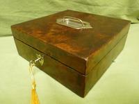 Amboyna Jewellery – Table Box. C1890 (9 of 10) Amboyna Jewellery – Table Box. C1890 (9 of 10)