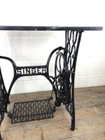 Antique Singer Sewing Machine Table with Marble Top (5 of 8) Antique Singer Sewing Machine Table with Marble Top (5 of 8)