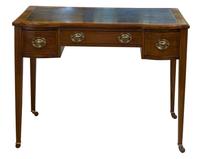 Inlaid Mahogany & Satin Banded Writing Table (7 of 7) Inlaid Mahogany & Satin Banded Writing Table (7 of 7)