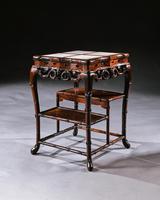 Fine 19th Century Chinese Huali Stand / Table with Alabaster Inserts (10 of 11) Fine 19th Century Chinese Huali Stand / Table with Alabaster Inserts (10 of 11)