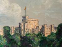 Fine 20th Century Oil Painting Royal Windsor Castle "View From The Thames" (4 of 12) Fine 20th Century Oil Painting Royal Windsor Castle "View From The Thames" (4 of 12)