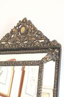 Dutch Repousse Brass Cushion Framed Mirror with Arched Crest (3 of 12) Dutch Repousse Brass Cushion Framed Mirror with Arched Crest (3 of 12)