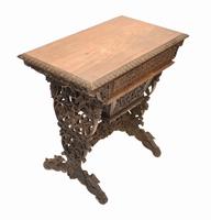 Antique Burmese Work Box - Desk Writing Table 1890 Hardwood (7 of 13) Antique Burmese Work Box - Desk Writing Table 1890 Hardwood (7 of 13)