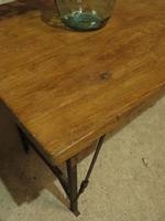 Industrial Vintage Folding Trestle Dining Table with Metal Legs & Reclaimed Top (3 of 17) Industrial Vintage Folding Trestle Dining Table with Metal Legs & Reclaimed Top (3 of 17)