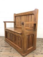 Rustic Pitch Pine Settle Bench (8 of 9) Rustic Pitch Pine Settle Bench (8 of 9)