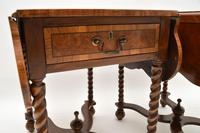 Pair of Antique Burr Walnut Drop Leaf Side Tables (9 of 12) Pair of Antique Burr Walnut Drop Leaf Side Tables (9 of 12)