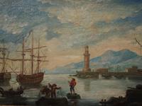 Oil Painting of a Harbour Scene (8 of 11) Oil Painting of a Harbour Scene (8 of 11)
