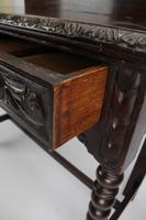 Antique Victorian Gothic Revival Oak Hall Table (9 of 13) Antique Victorian Gothic Revival Oak Hall Table (9 of 13)