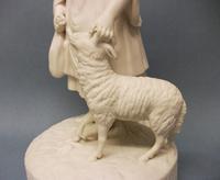 English Parian Ware Figure of a Girl & Sheep c.1860 (8 of 8) English Parian Ware Figure of a Girl & Sheep c.1860 (8 of 8)