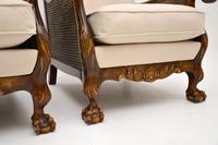 Pair of Antique Swedish Satin Birch Bergere Armchairs (8 of 12) Pair of Antique Swedish Satin Birch Bergere Armchairs (8 of 12)