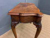 Serpentine Fronted Queen Anne Style Burr Walnut Side Table (16 of 16) Serpentine Fronted Queen Anne Style Burr Walnut Side Table (16 of 16)