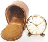 Antique Travelling Mantel Clock with Original Leather Outer Case 8-Day Mantel Clock by Looping with 7 Jewels (9 of 9) Antique Travelling Mantel Clock with Original Leather Outer Case 8-Day Mantel Clock by Looping with 7 Jewels (9 of 9)