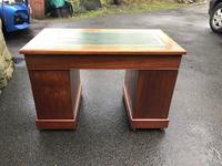 Antique Walnut Pedestal Writing Desk (pri) (9 of 10) Antique Walnut Pedestal Writing Desk (pri) (9 of 10)