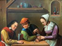 Early 19th Century Dutch School Drinking in a Tavern Oil on Panel Portrait Painting (8 of 11) Early 19th Century Dutch School Drinking in a Tavern Oil on Panel Portrait Painting (8 of 11)