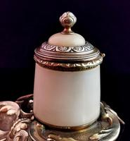 Antique French Bronze & Alabaster Inkwell (5 of 12) Antique French Bronze & Alabaster Inkwell (5 of 12)