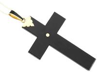 Black Onyx, Diamond, Yellow Gold Cross Pendant (5 of 9) Black Onyx, Diamond, Yellow Gold Cross Pendant (5 of 9)