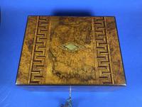 Victorian Burr Walnut Box With Tunbridge Ware Inlay. (11 of 12) Victorian Burr Walnut Box With Tunbridge Ware Inlay. (11 of 12)