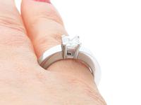 1.02ct Diamond & 14ct White Gold Solitaire Ring - Vintage c.1980 (9 of 9) 1.02ct Diamond & 14ct White Gold Solitaire Ring - Vintage c.1980 (9 of 9)