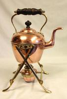 Antique Copper & Brass Kettle on Stand (3 of 7) Antique Copper & Brass Kettle on Stand (3 of 7)