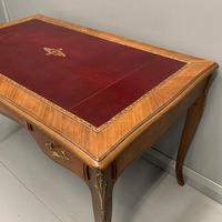 French Red Leather Top Bureau Plat (3 of 9) French Red Leather Top Bureau Plat (3 of 9)