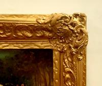 Antique Style Oil on Canvas 'Boy and Girl' in Gilt Frame (3 of 4) Antique Style Oil on Canvas 'Boy and Girl' in Gilt Frame (3 of 4)