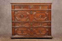 Rare Charles II Oak Chest of Drawers