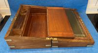 Victorian Brassbound Figured Walnut Writing Slope (17 of 18) Victorian Brassbound Figured Walnut Writing Slope (17 of 18)