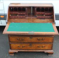 1850's Small Oak Bureaux with Crossbanding around Drawers (2 of 6) 1850's Small Oak Bureaux with Crossbanding around Drawers (2 of 6)