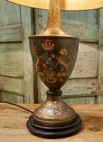 A Pair of Large Bronze Coloured Toleware Table Lamps (7 of 9) A Pair of Large Bronze Coloured Toleware Table Lamps (7 of 9)