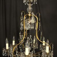 French Gilded & Crystal Birdcage 7 Light Antique Chandelier (5 of 10) French Gilded & Crystal Birdcage 7 Light Antique Chandelier (5 of 10)