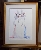 Watercolour Two Clowns Listed Irish Artist Judith Caulfield Walsh (5 of 10) Watercolour Two Clowns Listed Irish Artist Judith Caulfield Walsh (5 of 10)