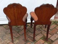 1920's Pair of Carved Mahogany Hall Chairs (3 of 3) 1920's Pair of Carved Mahogany Hall Chairs (3 of 3)