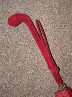 Antique Red / Orange Patterned Canopy Umbrella W/Red Velvet Handle & Canopy Cover (7 of 14) Antique Red / Orange Patterned Canopy Umbrella W/Red Velvet Handle & Canopy Cover (7 of 14)