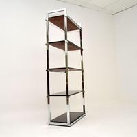 1970's Vintage Rosewood & Chrome Bookcase by Pieff (9 of 9) 1970's Vintage Rosewood & Chrome Bookcase by Pieff (9 of 9)