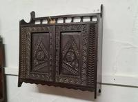 Arts & Crafts Tramp Art Antique Gothic Wall Cabinet (3 of 4) Arts & Crafts Tramp Art Antique Gothic Wall Cabinet (3 of 4)